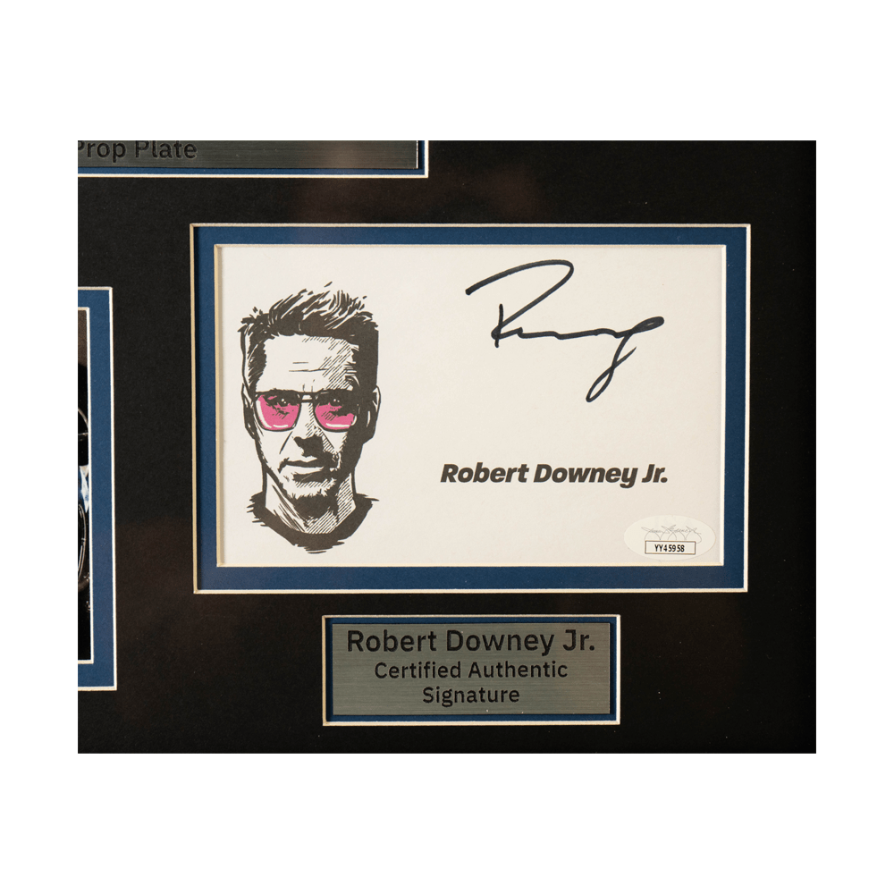 Robert Downey Jr. Signed Iron Man Memorabilia Gold & Silver Pawn Shop