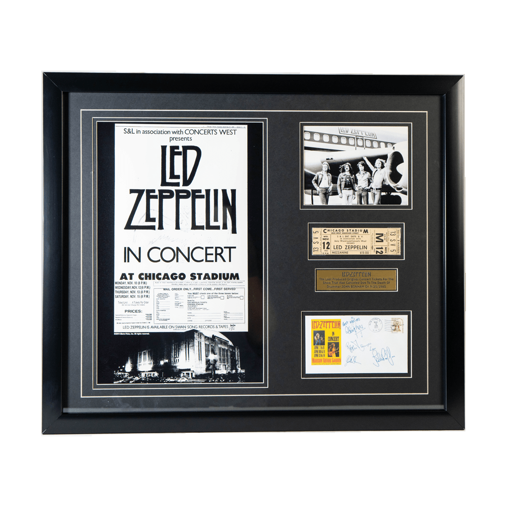 Led Zeppelin "Last Ticket" Memorabilia Gold & Silver Pawn Shop