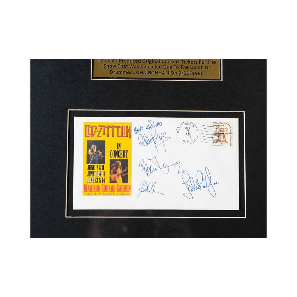 Led Zeppelin "Last Ticket" Memorabilia Gold & Silver Pawn Shop