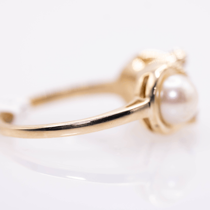14K Gold Double Pearl Ring Gold & Silver Pawn Shop