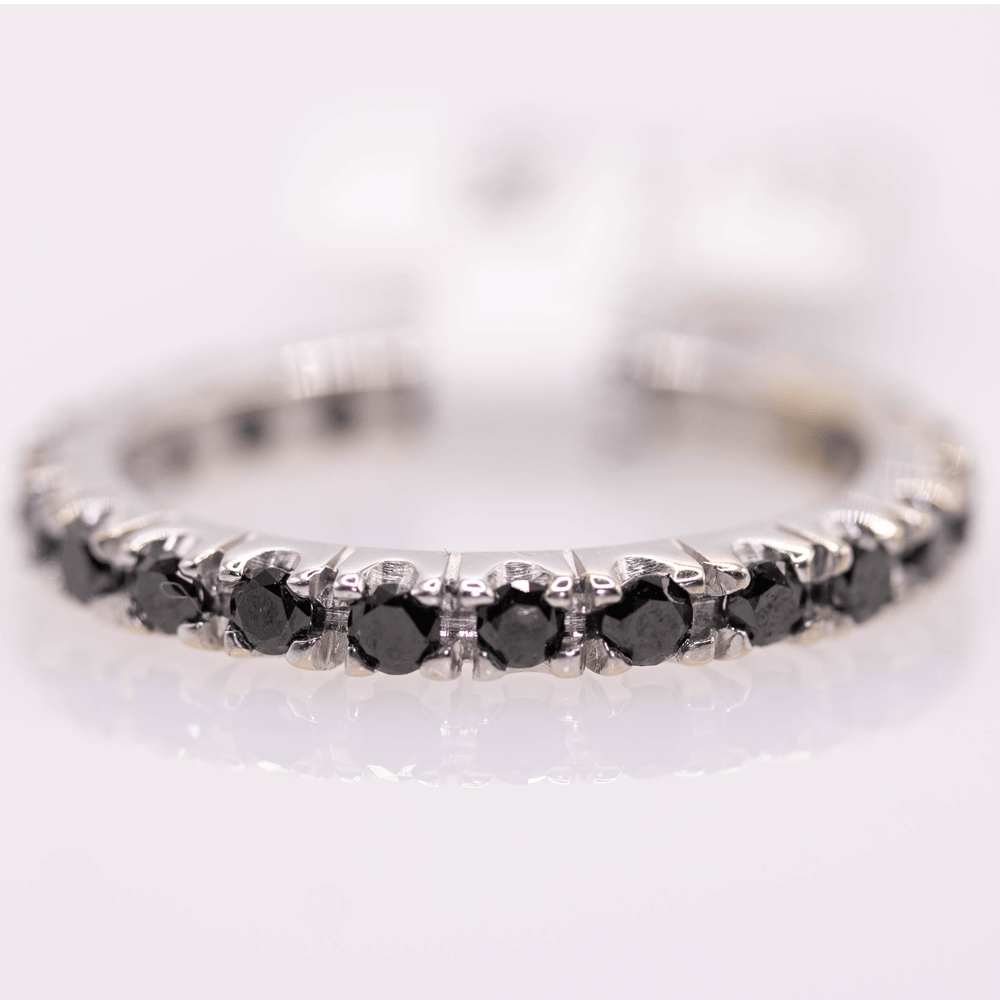 18K Moissanite Eternity Ring Gold & Silver Pawn Shop