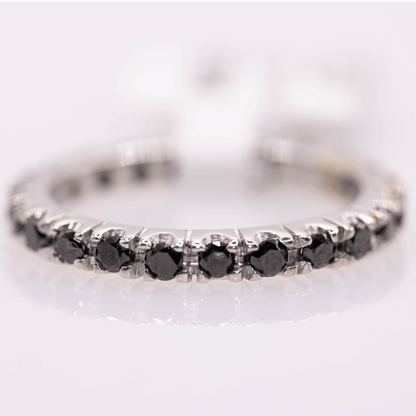 18K Moissanite Eternity Ring Gold & Silver Pawn Shop