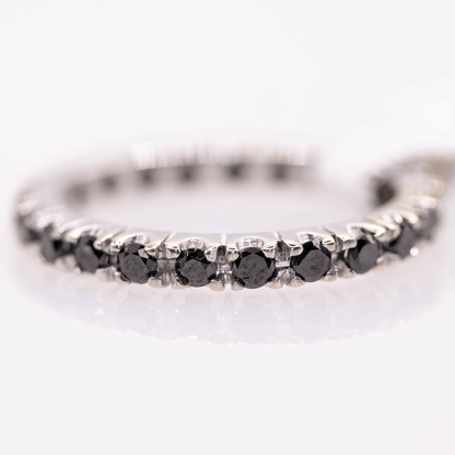 18K Moissanite Eternity Ring Gold & Silver Pawn Shop