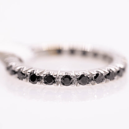 18K Moissanite Eternity Ring Gold & Silver Pawn Shop