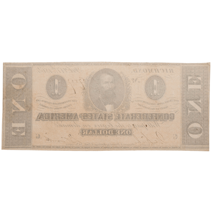 1864 Confederate States of America $1 Bill Gold & Silver Pawn Shop