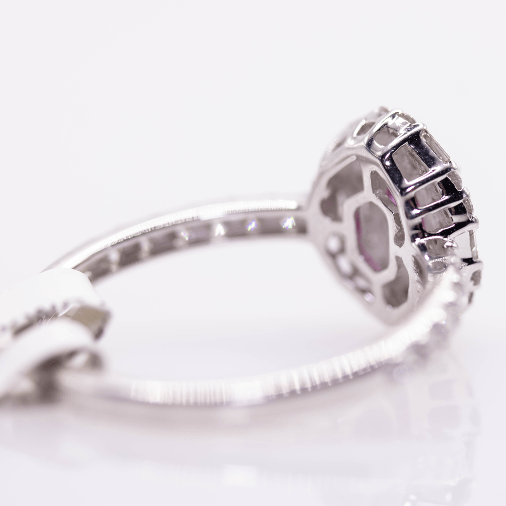 18K Ruby & Diamond White Gold Ring Gold & Silver Pawn Shop