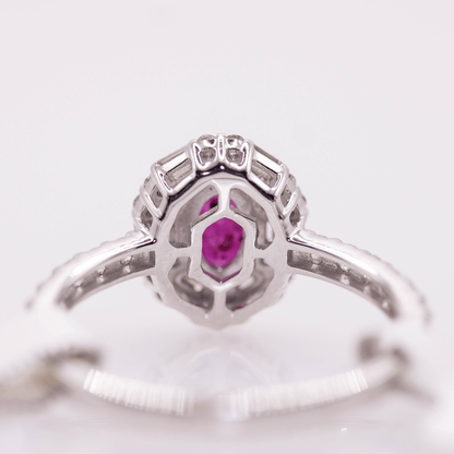 18K Ruby & Diamond White Gold Ring Gold & Silver Pawn Shop