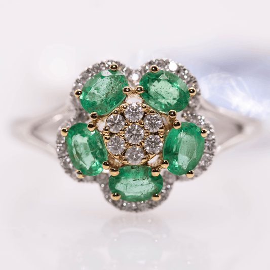 Emerald White Gold Ring Gold & Silver Pawn Shop