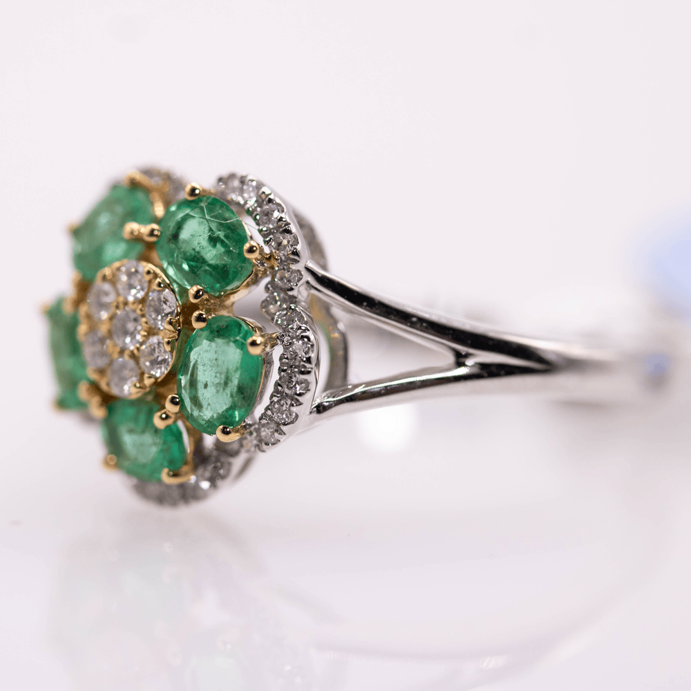 Emerald White Gold Ring Gold & Silver Pawn Shop