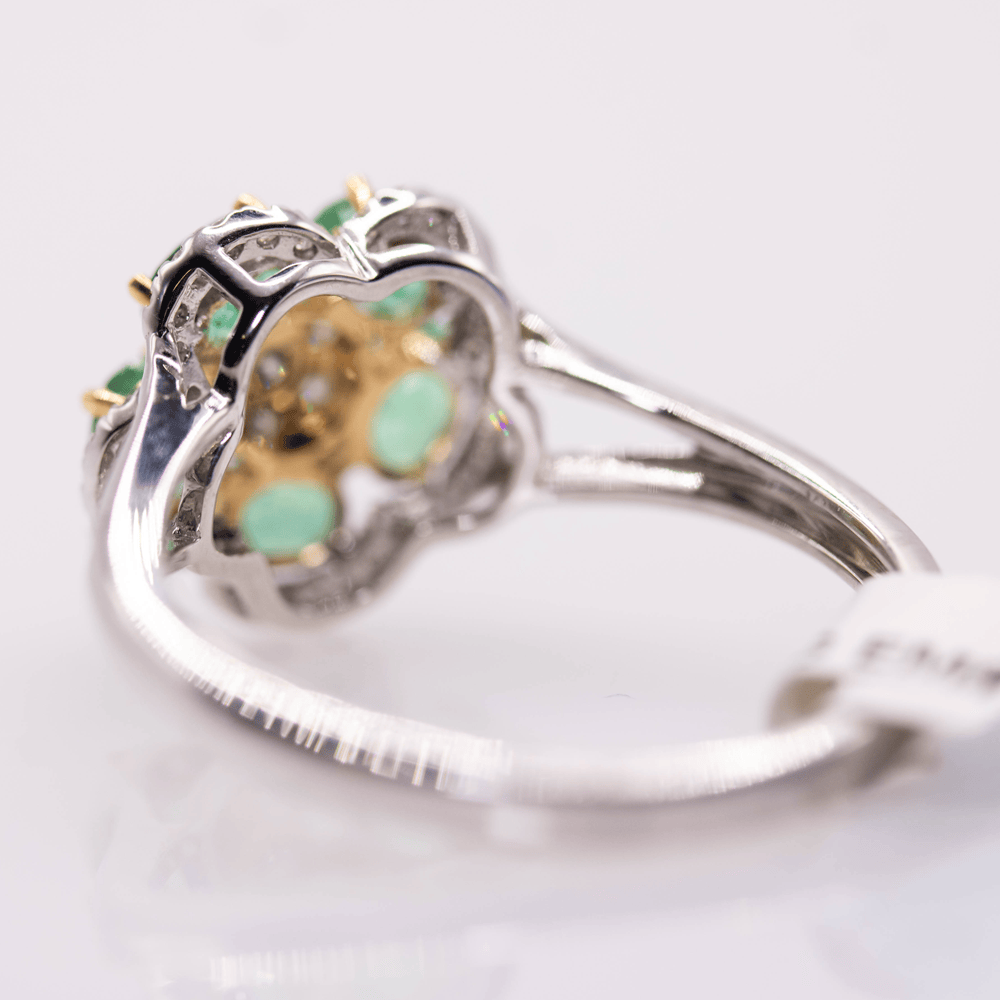Emerald White Gold Ring Gold & Silver Pawn Shop