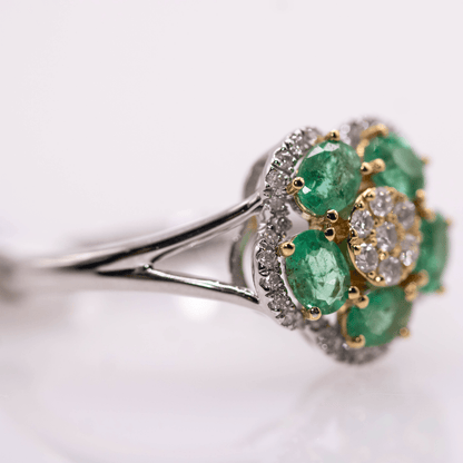 Emerald White Gold Ring Gold & Silver Pawn Shop