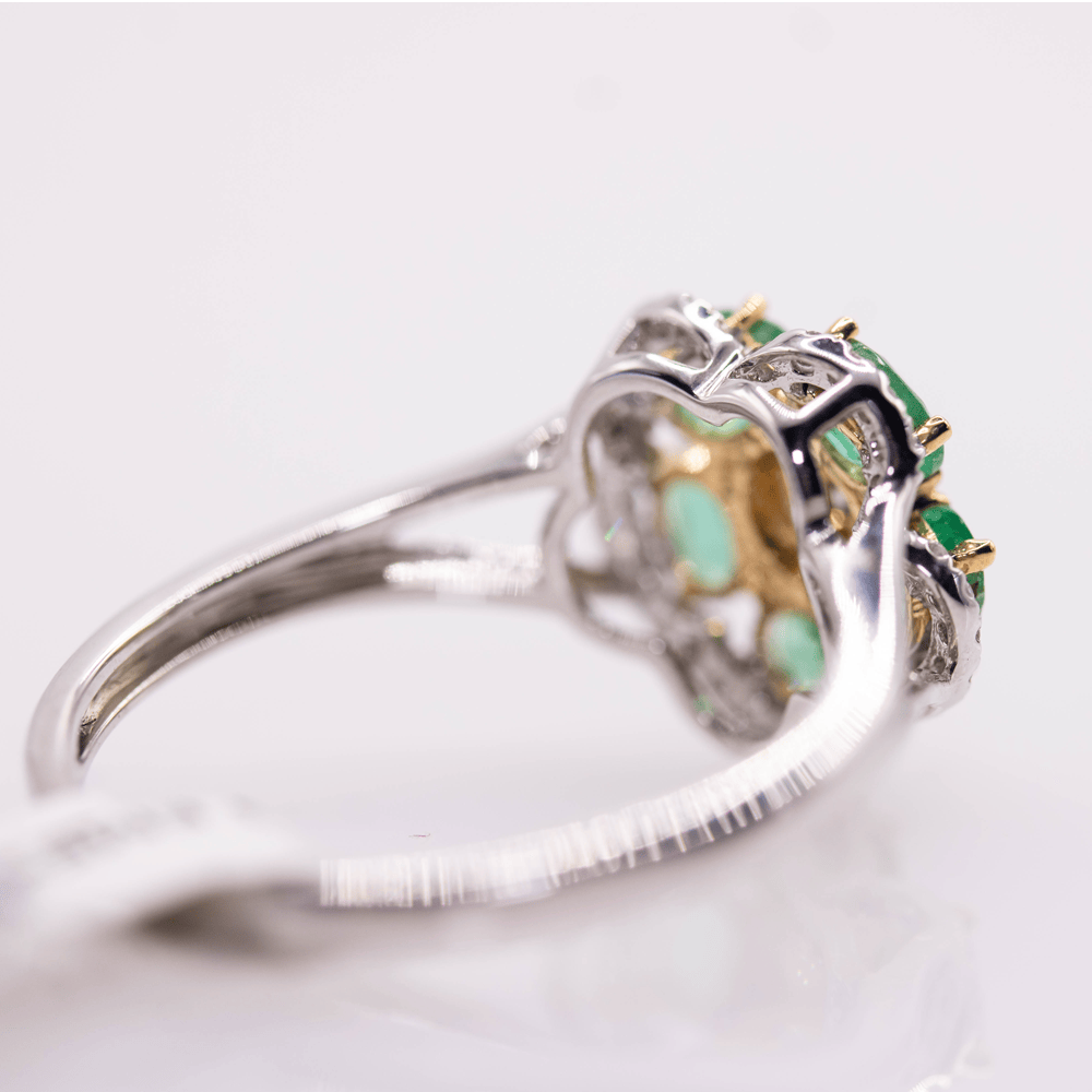 Emerald White Gold Ring Gold & Silver Pawn Shop