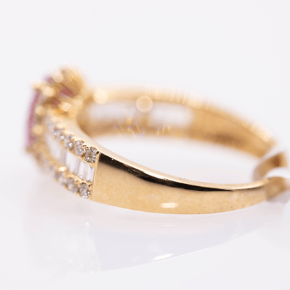 18K Ruby Ring Gold & Silver Pawn Shop