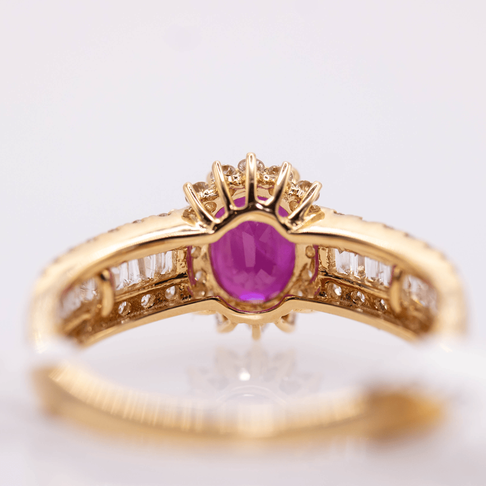 18K Ruby Ring Gold & Silver Pawn Shop