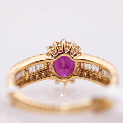 18K Ruby Ring Gold & Silver Pawn Shop