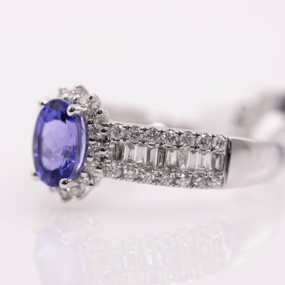 18k Tanzanite Ring Gold & Silver Pawn Shop