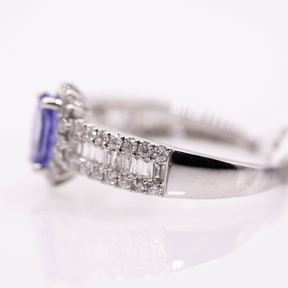 18k Tanzanite Ring Gold & Silver Pawn Shop