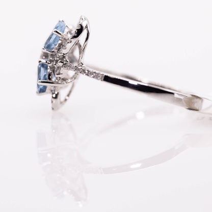 18KWG Aquamarine Gold & Silver Pawn Shop