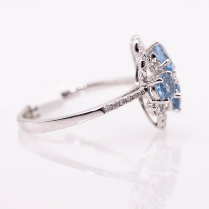 18KWG Aquamarine Gold & Silver Pawn Shop