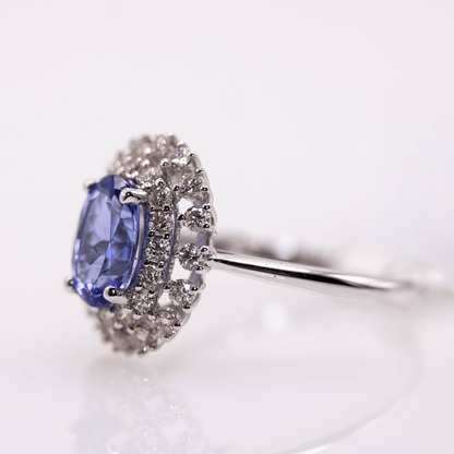 18K Tanzanite Ring Gold & Silver Pawn Shop