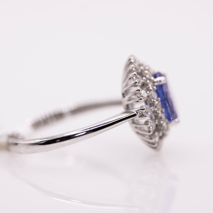 18K Tanzanite Ring Gold & Silver Pawn Shop