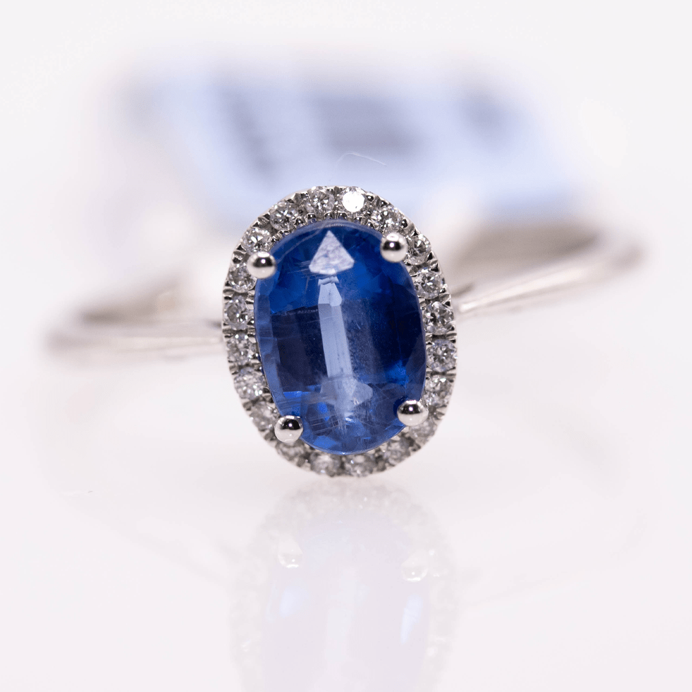 18K Oval Cut Kunzite Ring Gold & Silver Pawn Shop