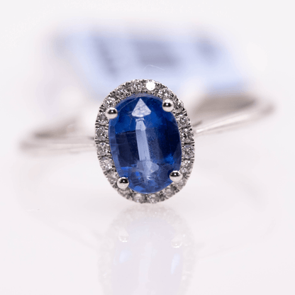 18K Oval Cut Kunzite Ring Gold & Silver Pawn Shop