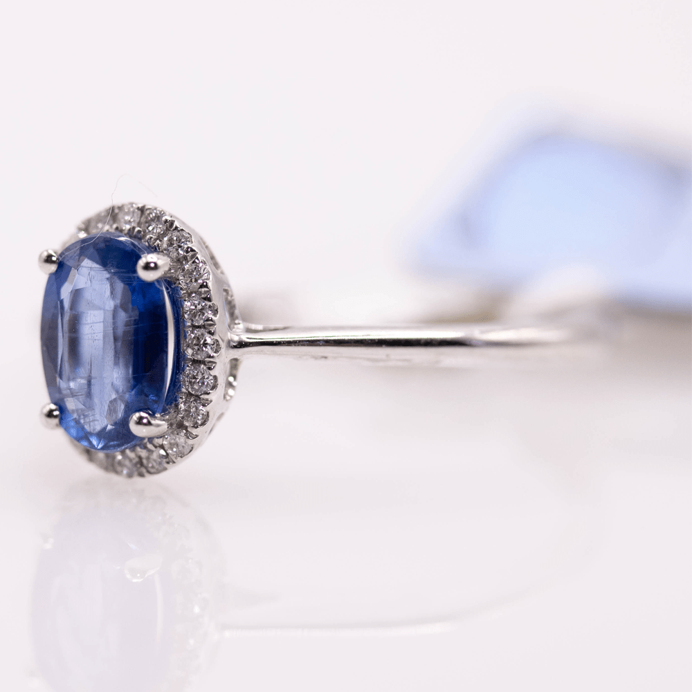 18K Oval Cut Kunzite Ring Gold & Silver Pawn Shop