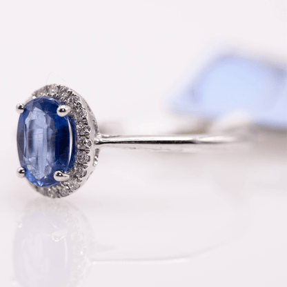 18K Oval Cut Kunzite Ring Gold & Silver Pawn Shop