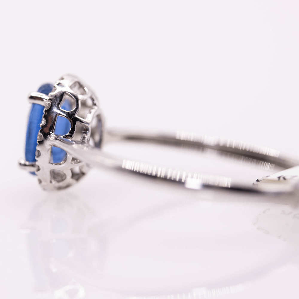 18K Oval Cut Kunzite Ring Gold & Silver Pawn Shop