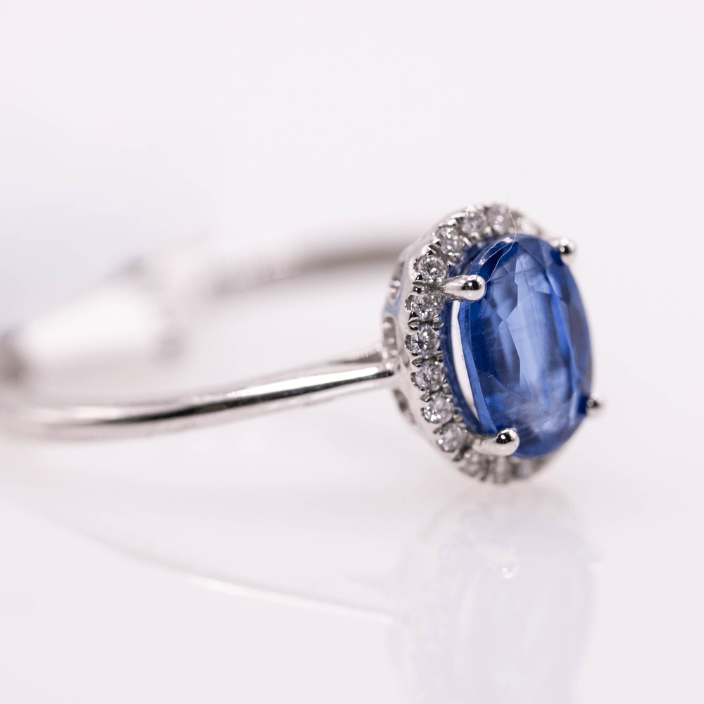 18K Oval Cut Kunzite Ring Gold & Silver Pawn Shop