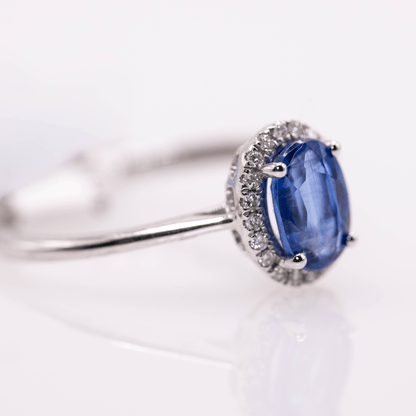 18K Oval Cut Kunzite Ring Gold & Silver Pawn Shop