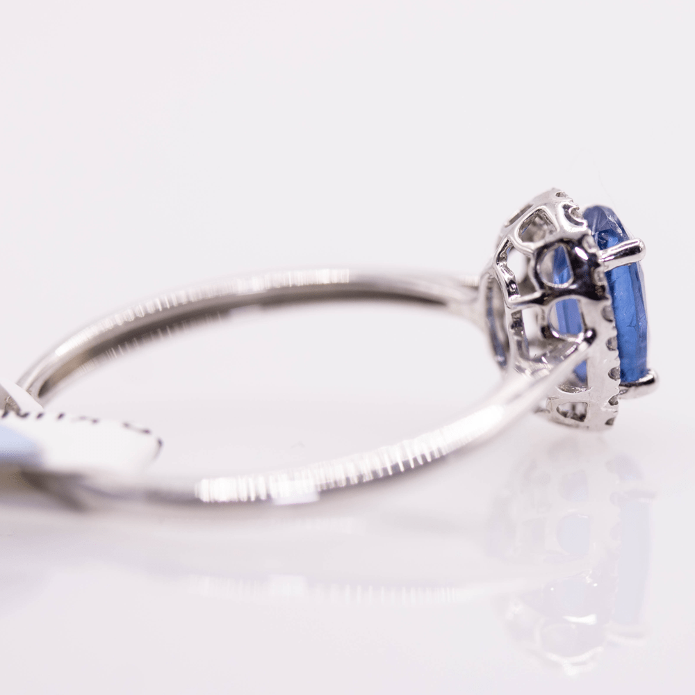 18K Oval Cut Kunzite Ring Gold & Silver Pawn Shop