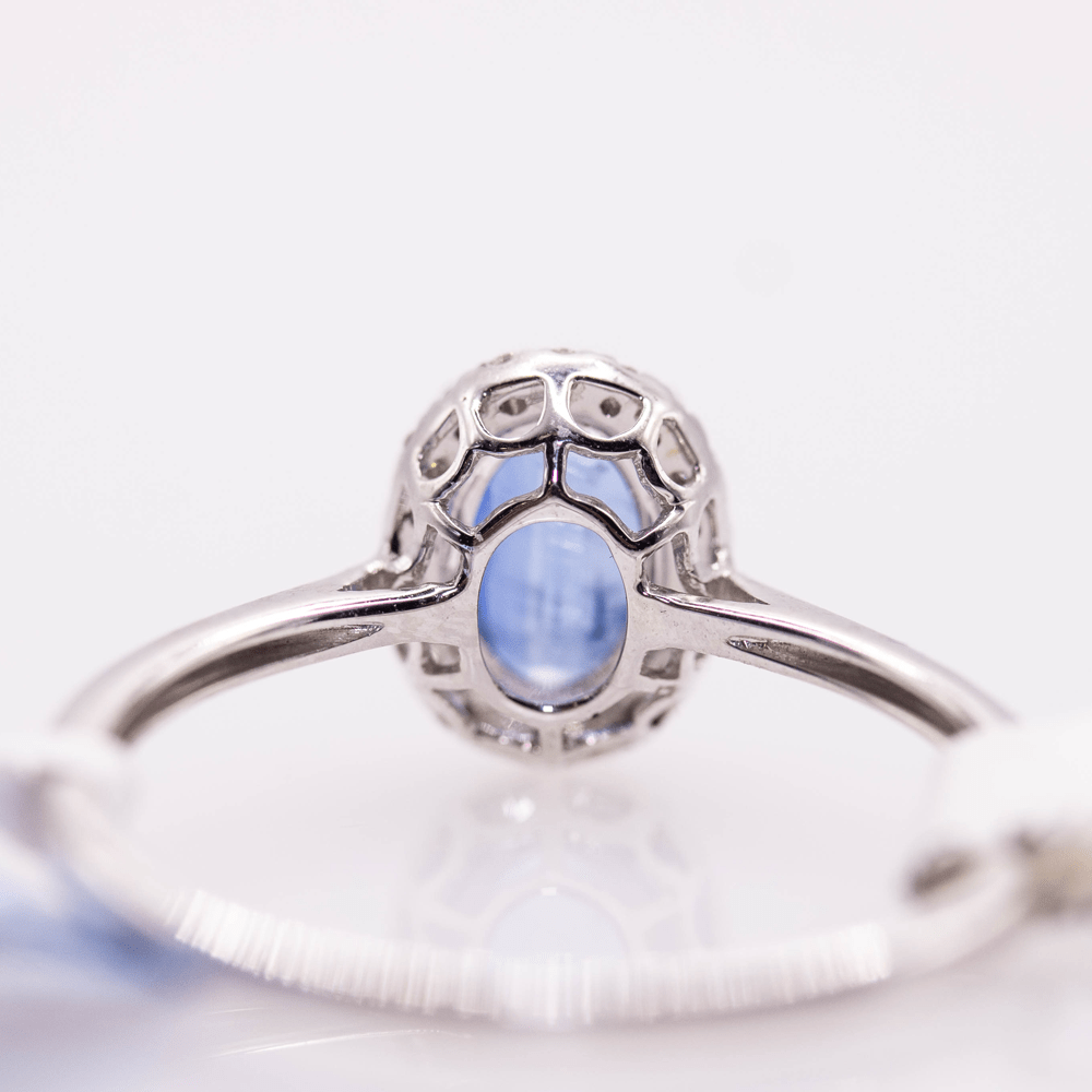 18K Oval Cut Kunzite Ring Gold & Silver Pawn Shop