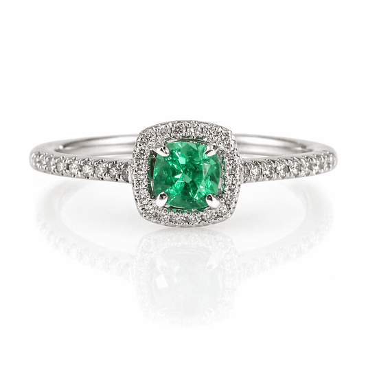 Emerald & Diamond Halo Ring .32CTW Emerald
Gold & Silver Pawn Shop