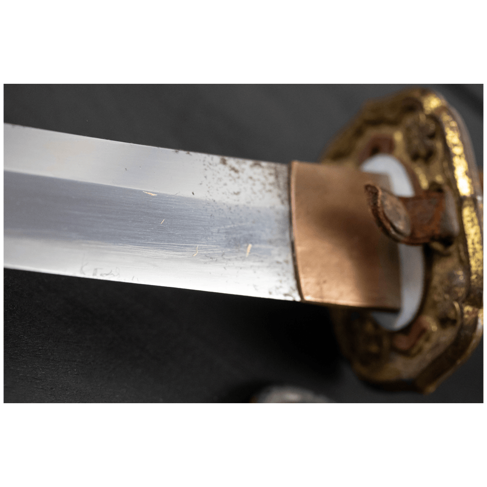 WW2 Japan Sword 1944 Naomasa Gold & Silver Pawn Shop