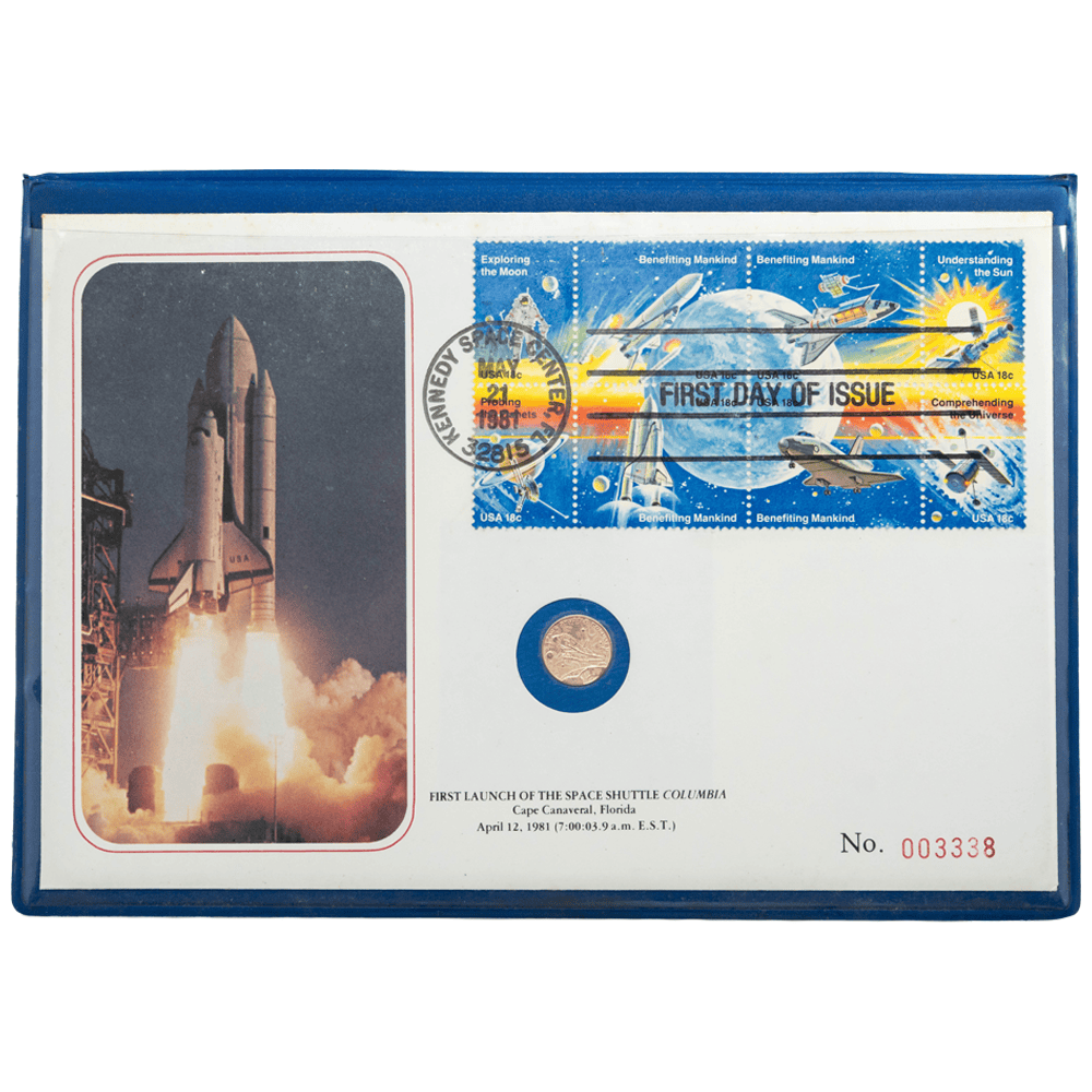 Official First Day of Issue Space Shuttle Commemorative Gold & Silver Pawn Shop