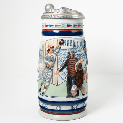 1984 USA Tribute Great American Baseball Beer Stein Gold & Silver Pawn Shop