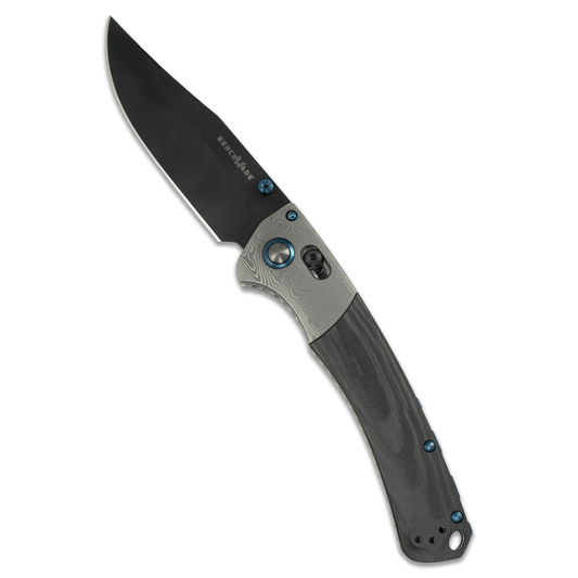 Benchmade Crooked River Damasteel 20CV Knife Gold & Silver Pawn Shop