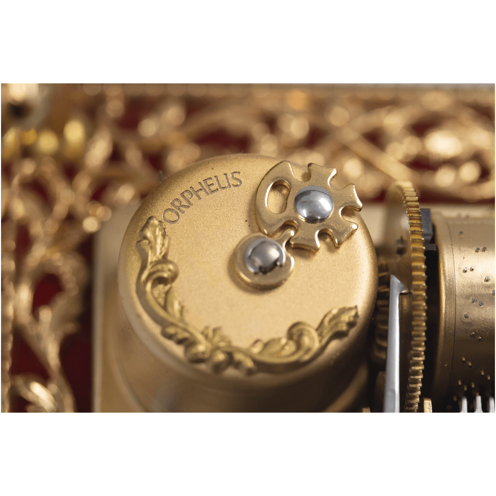 Sankyo Orphenus Crystal Music Box Gold & Silver Pawn Shop