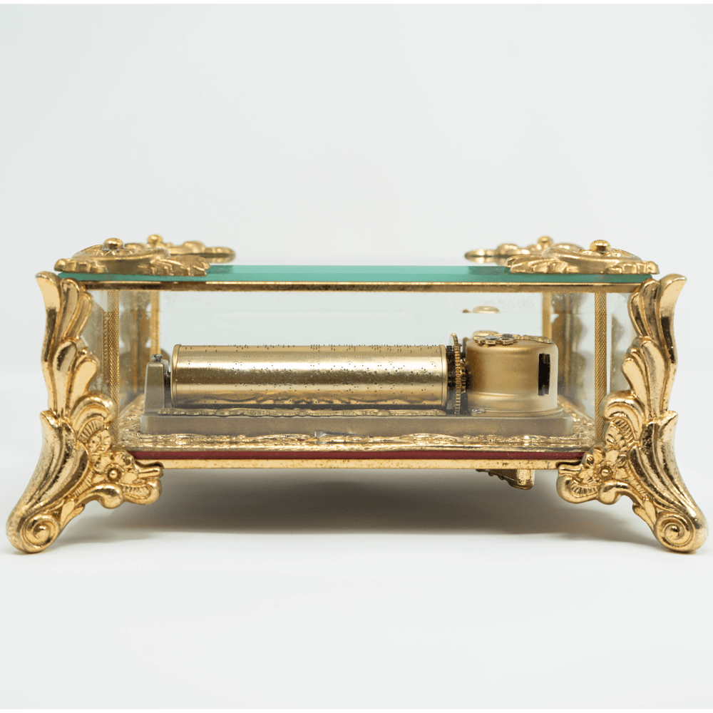 Sankyo Orphenus Crystal Music Box Gold & Silver Pawn Shop