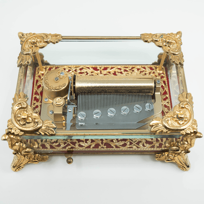Sankyo Orphenus Crystal Music Box Gold & Silver Pawn Shop