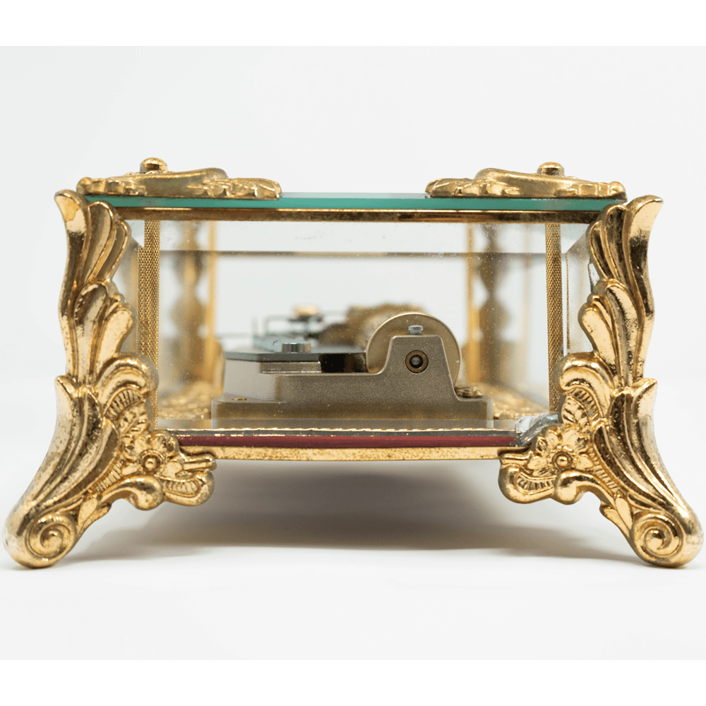 Sankyo Orphenus Crystal Music Box Gold & Silver Pawn Shop