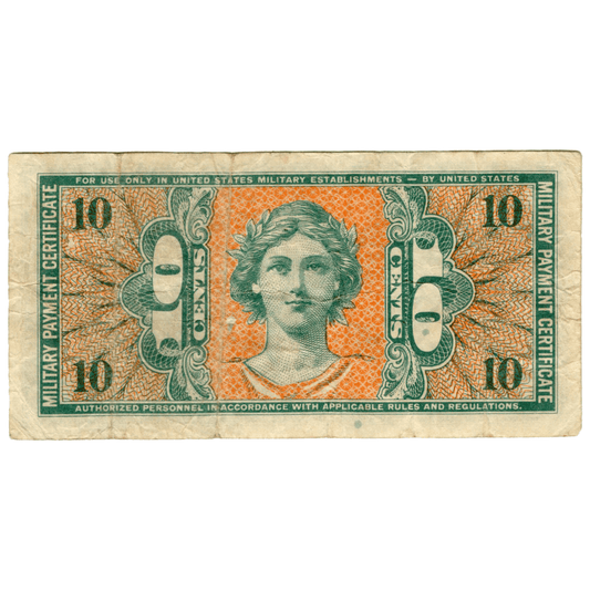 Military Payment Certificate 10 Cents Series 541 Gold & Silver Pawn Shop