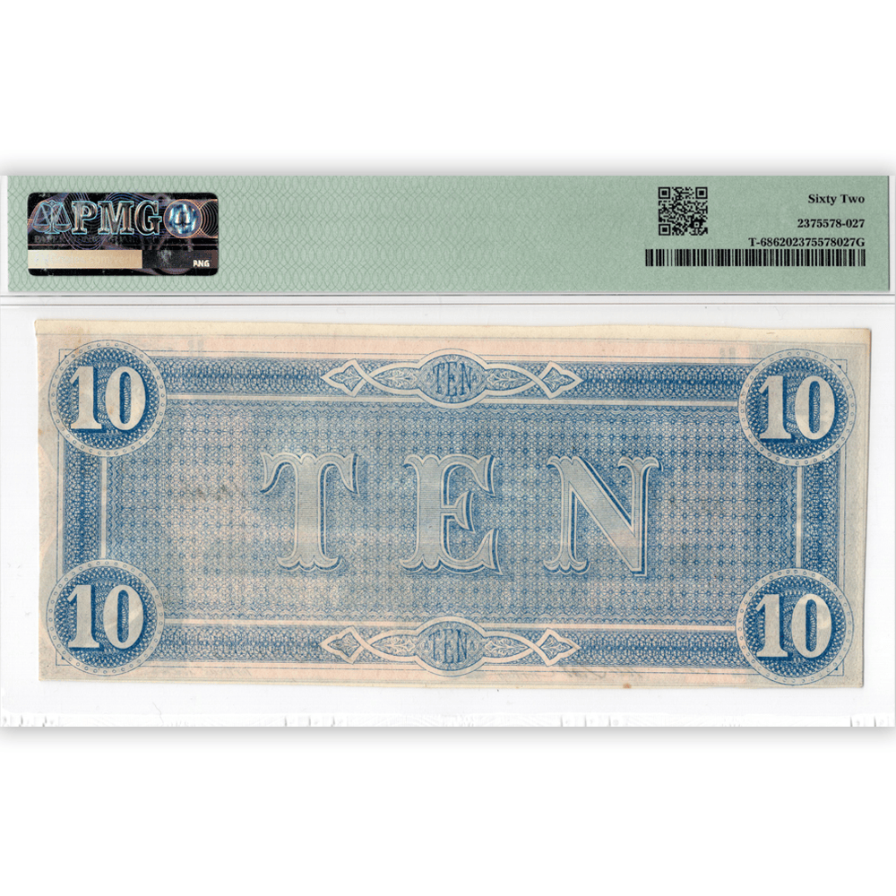 1864 Confederate States of America $10 Gold & Silver Pawn Shop