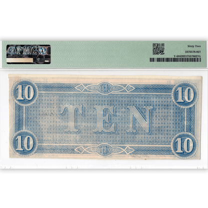 1864 Confederate States of America $10 Gold & Silver Pawn Shop