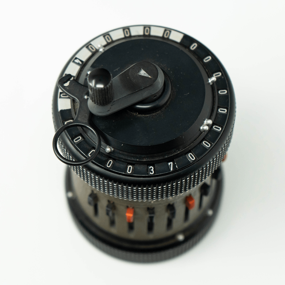 Curta Calculator Type 2 No. 520902 Gold & Silver Pawn Shop