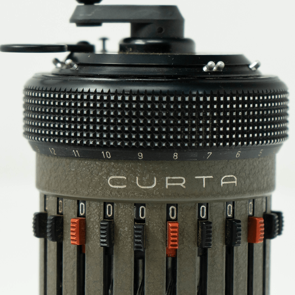 Curta Calculator Type 2 No. 520902 Gold & Silver Pawn Shop
