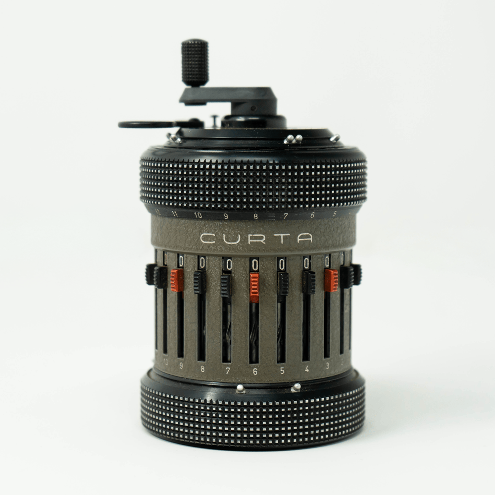 Curta Calculator Type 2 No. 520902 Gold & Silver Pawn Shop