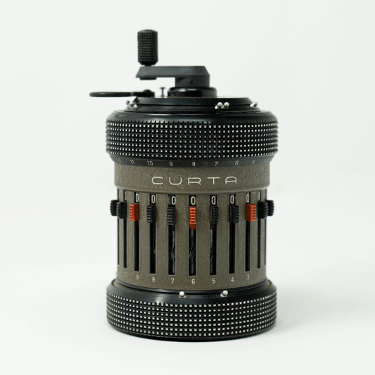 Curta Calculator Type 2 No. 520902 Gold & Silver Pawn Shop